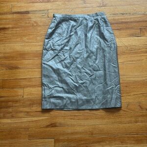 Vintage Karl Lagerfeld 100% Silk Checkered Skirt